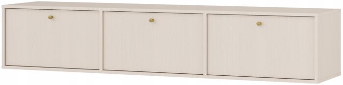 Szafka RTV AVILA 180 cm beż piaskowy wisząca z klapami