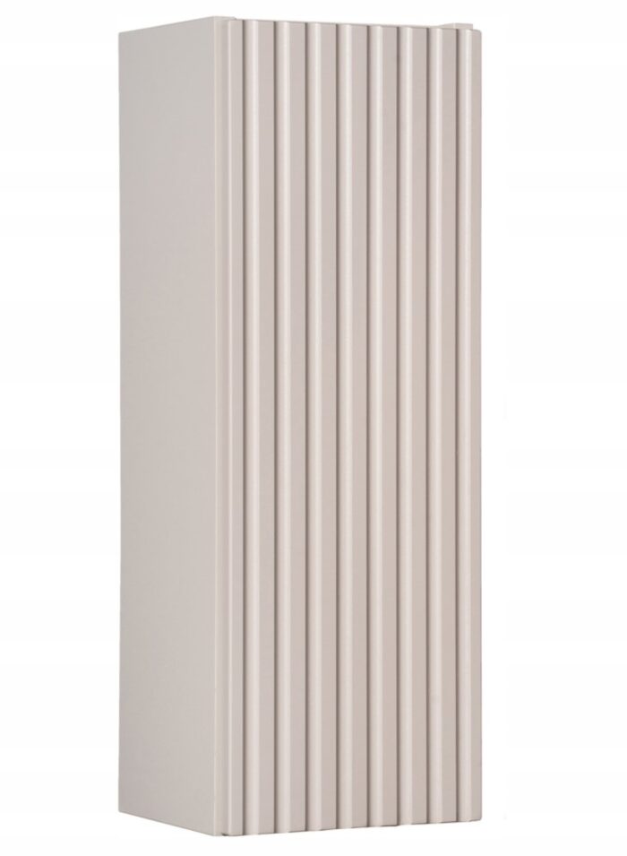 Słupek łazienkowy NOVA kaszmir 20 cm ryflowane fronty 1 drzwi uniwersalne P/L