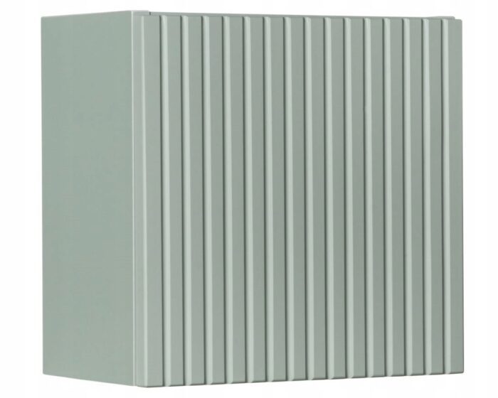 Szafka łazienkowa LINE GREEN 30 cm zielona wisząca drzwi ryflowane fronty półki