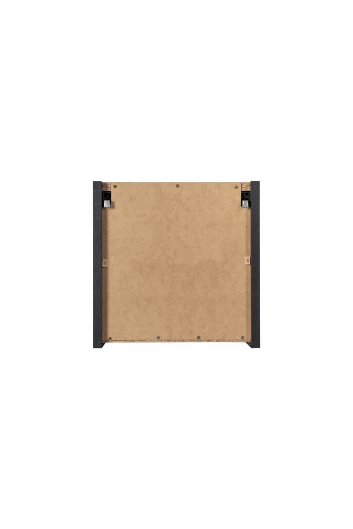 Szafka łazienkowa NOVA czarny 28x25 cm kostka kwadrat ryflowany front