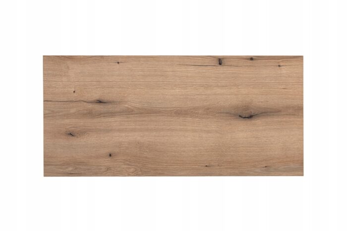 Szafka łazienkowa NOVA czarny 120 cm blat dąb ryflowane fronty 4 szuflady szeroka