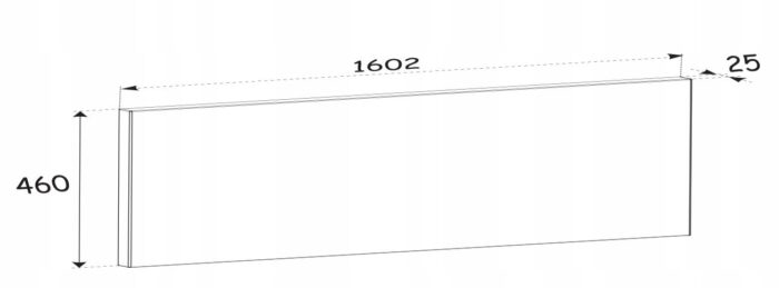 Blat do szafki łazienkowej OCEAN 160 cm dąb olejowany MDF
