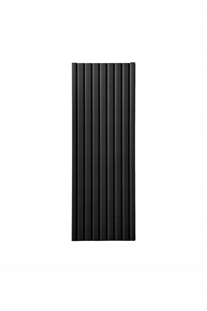 Szafka łazienkowa górna NOVA czarny 20 cm ryflowane fronty 1 drzwi uniwersalne P/L