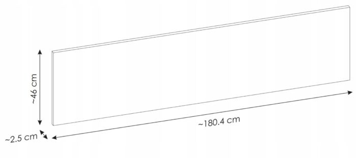 Blat do szafki łazienkowej SANTA FE 180 cm czarny Santa Fe Adel Dalia Iconic Luxor Madis Ocean Talia Vena Flow