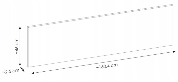 Blat do szafki łazienkowej SANTA FE 160 cm czarny Santa Fe Adel Dalia Iconic Luxor Madis Ocean Talia Vena Flow