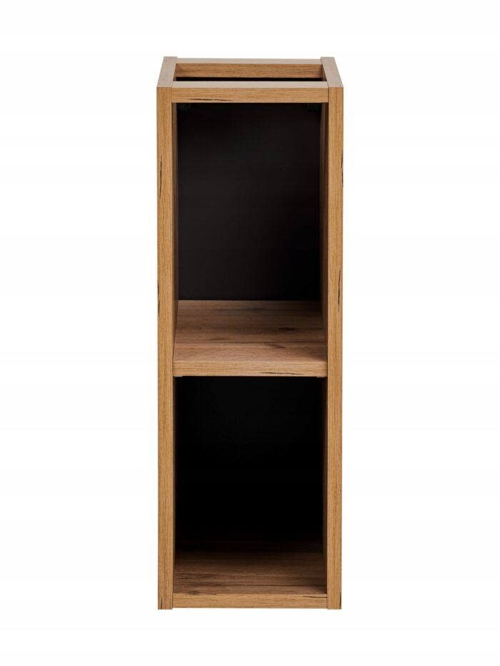ADEL 80 cm czarna szafka łazienkowa blat regał dąb wotan 2 szuflady ryflowany front