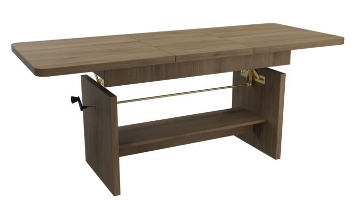 Stolik ADA 156 cm dąb lefkas ława rozkładana stół regulowany