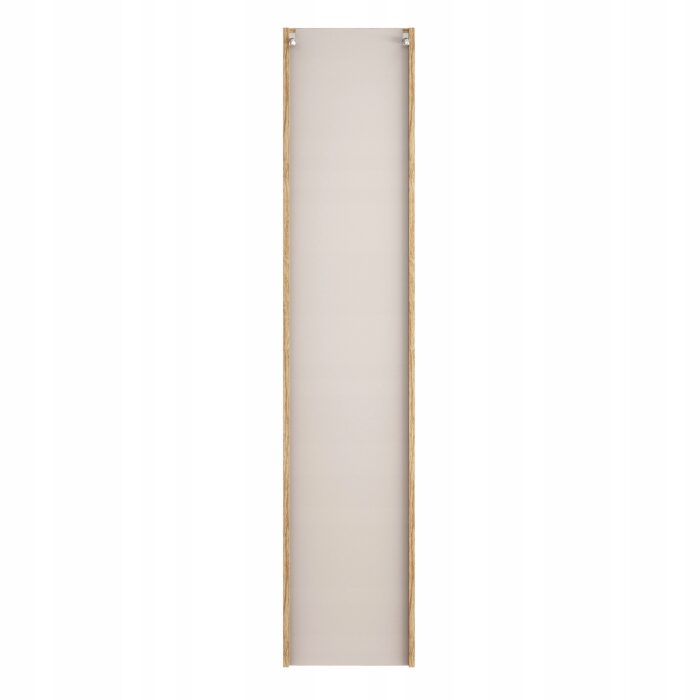 Słupek łazienkowy LUXOR 35x170 cm dąb beżowy szafka wisząca drzwi półki front 3D