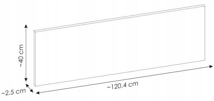Blat LINE GREEN 120 cm zielony szałwia Nova Line Reed Green Viva