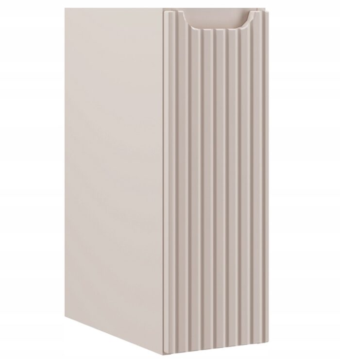 Szafka łazienkowa dolna NOVA kaszmir 20 cm ryflowane fronty 1 drzwi uniwersalne P/L