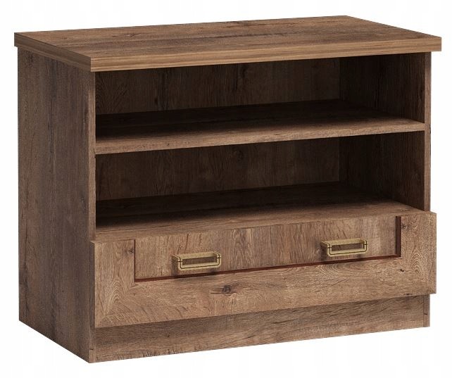 Szafka RTV BRISTOL 88 cm dąb lefkas stolik pod telewizor półki szuflada