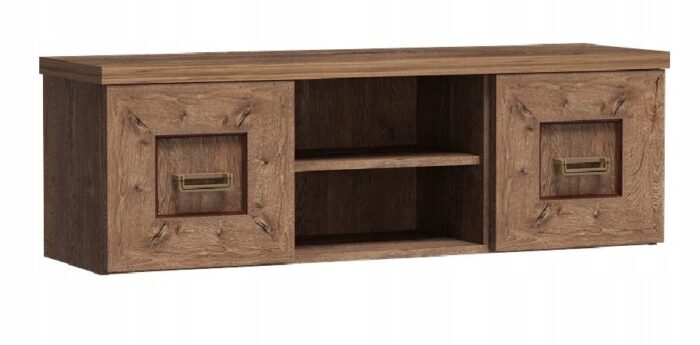 Regał wiszący BRISTOL 118 cm dąb lefkas szafka półka styl klasyczny