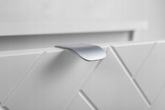 Szafka pod umywalkę MADIS 80 cm biała wisząca pojemna szuflady frezowane fronty S