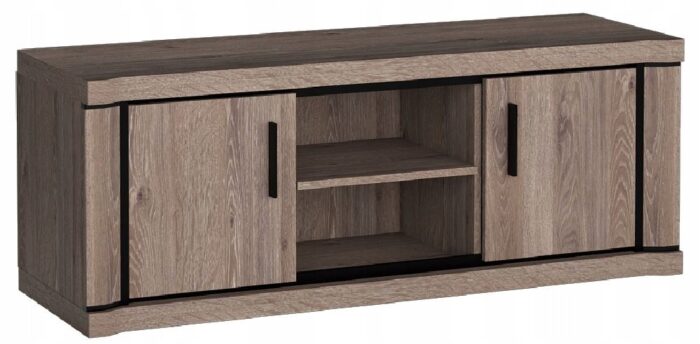 Stolik RTV DALLAS 137 cm dąb truflowy szafka pod telewizor półki