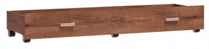 Szuflada INDIANAPOLIS 150 cm cm jesion jasny pojemnik do łóżka na kółkach