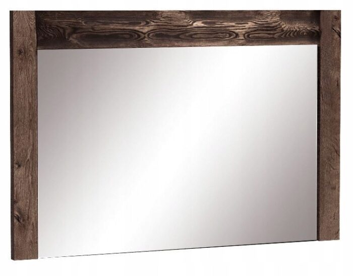 Lustro INDIANAPOLIS 120 cm jesion ciemny duże rama drewno