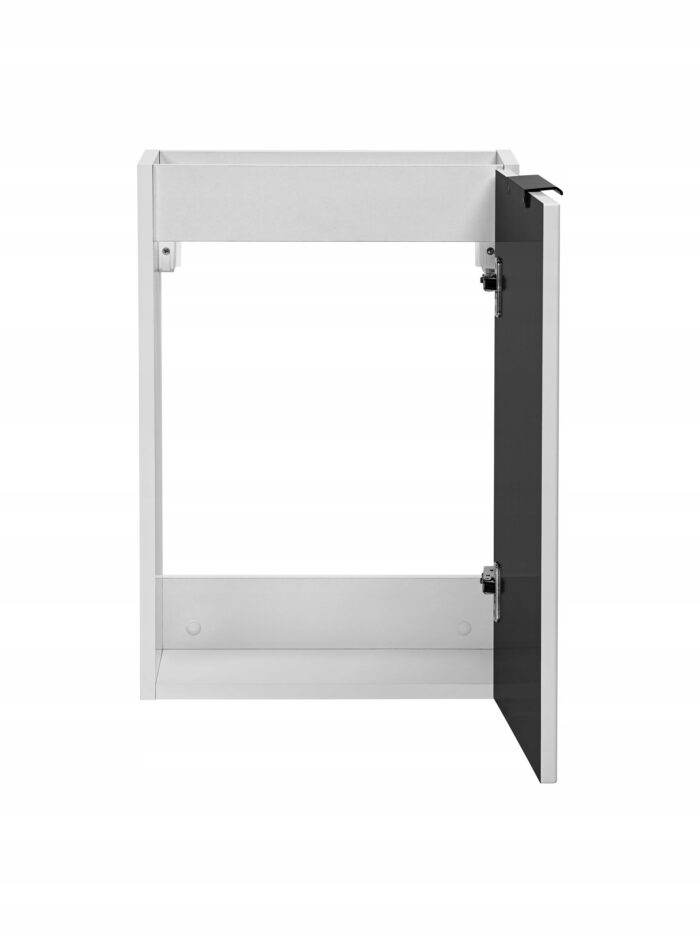 ADEL 40 cm biała szafka łazienkowa ryflowany front uniwersalna P/L
