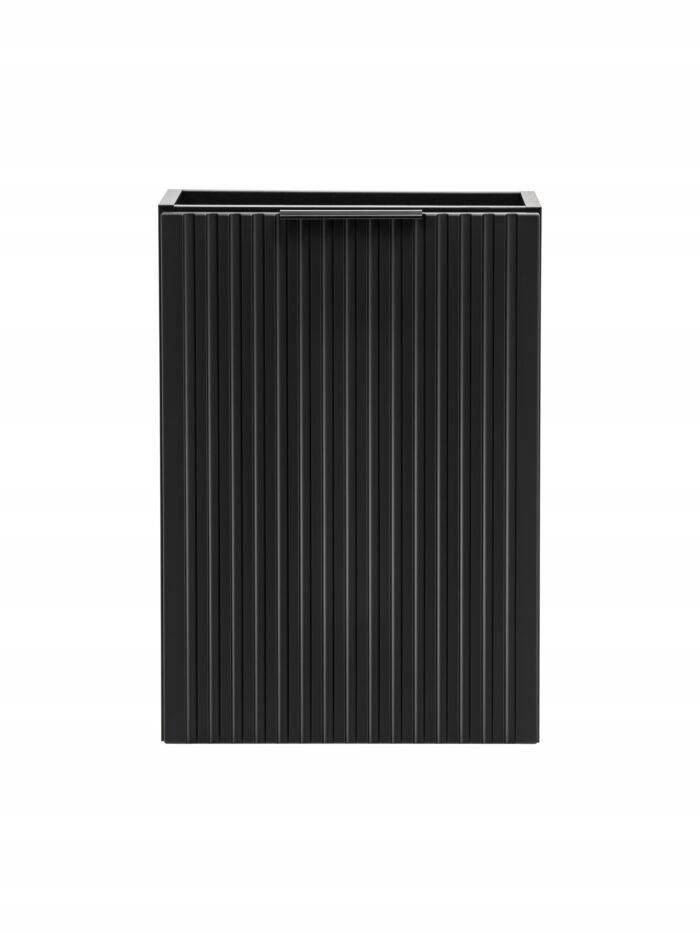 ADEL 40 cm czarna szafka łazienkowa ryflowany front uniwersalna P/L