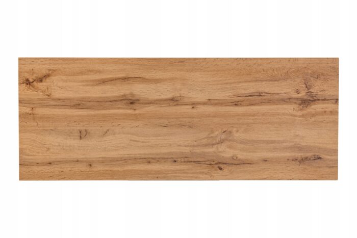 ADEL 120 cm biała szafka łazienkowa blat wotan ryflowane fronty 4 szuflady szeroka