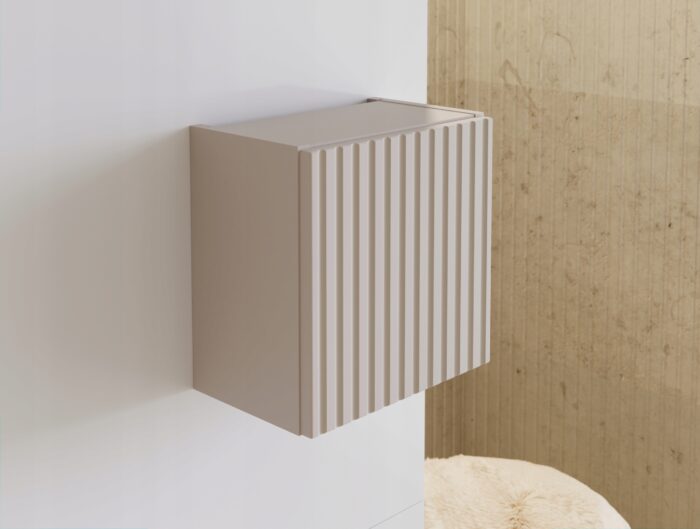 Półka łazienkowa NOVA kaszmir 30x30 cm kostka kwadrat ryflowany front