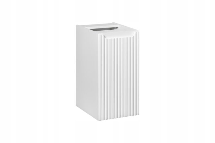 Szafka łazienkowa dolna NOVA biały 30 cm ryflowane fronty 1 drzwi uniwersalne P/L