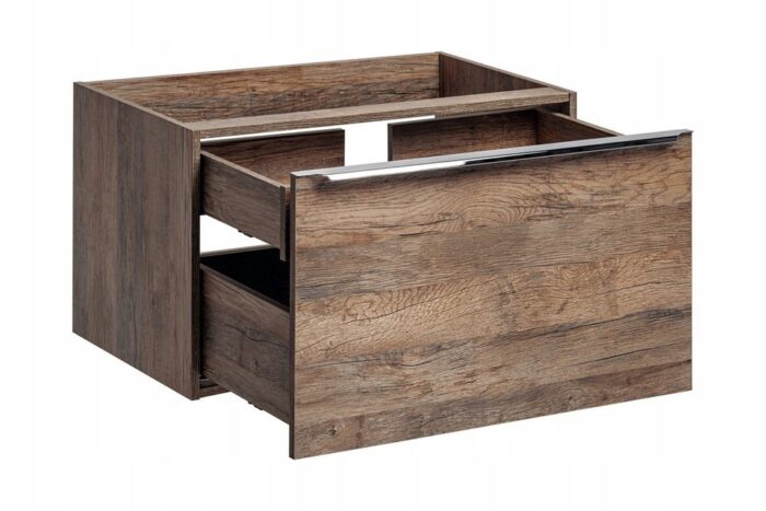 Szafka pod umywalkę SANTA FE 80 cm dąb wisząca pojemna szuflady organizer