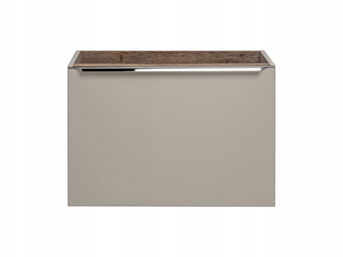 Szafka pod umywalkę SANTA FE 80 cm szary wisząca pojemna szuflady organizer
