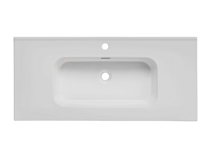 Umywalka meblowa GO-100 101 cm biała ceramiczna wpuszczana