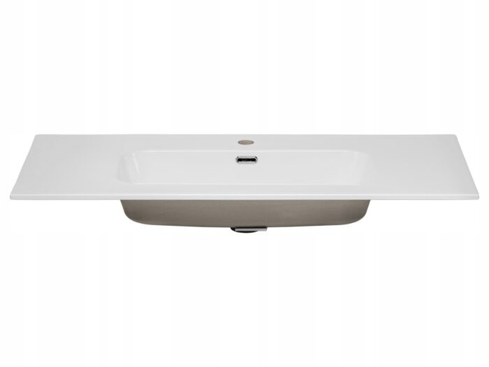 Umywalka meblowa GO-100 101 cm biała ceramiczna wpuszczana