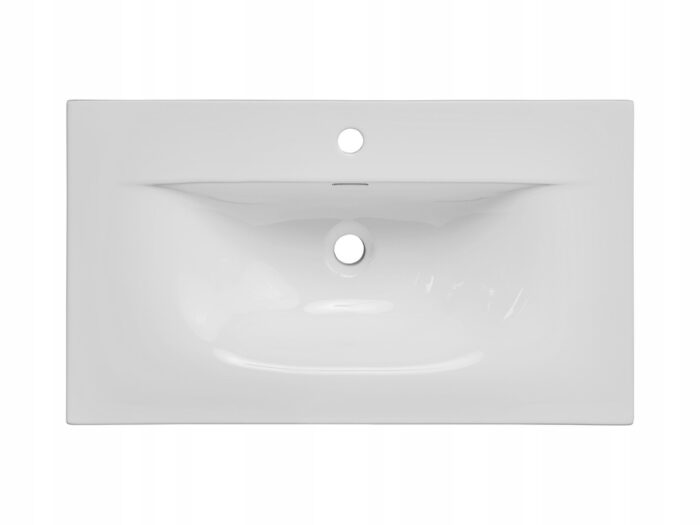 Umywalka meblowa SKY 81 cm biała ceramiczna wpuszczana