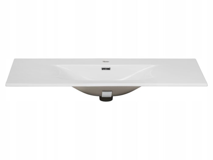 Umywalka meblowa SKY 101 cm biała ceramiczna wpuszczana