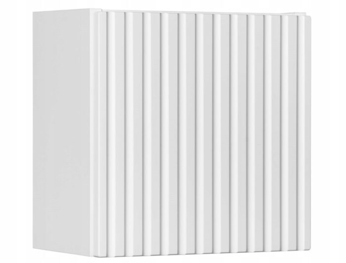 Półka łazienkowa NOVA biały 28x25 cm kostka kwadrat ryflowany front