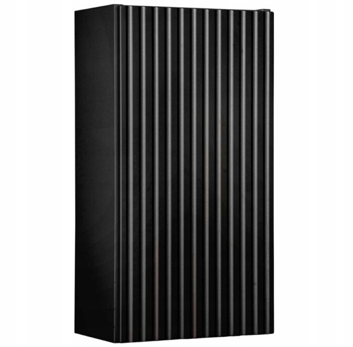 Szafka łazienkowa górna NOVA czarny 30 cm ryflowane fronty 1 drzwi uniwersalne P/L