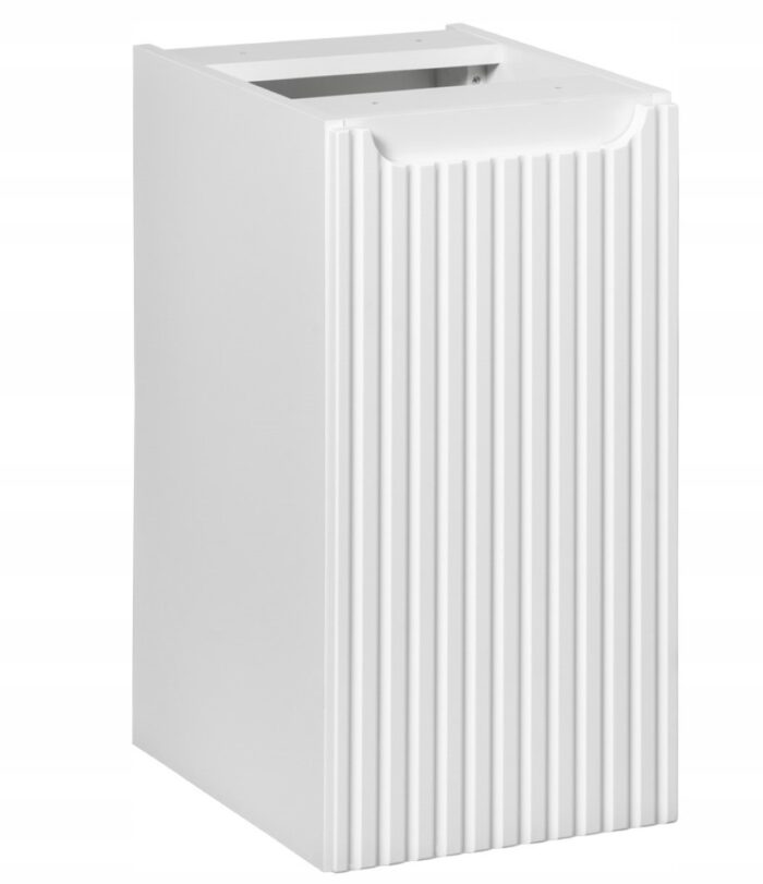 Szafka łazienkowa dolna NOVA biały 30 cm ryflowane fronty 1 drzwi uniwersalne P/L