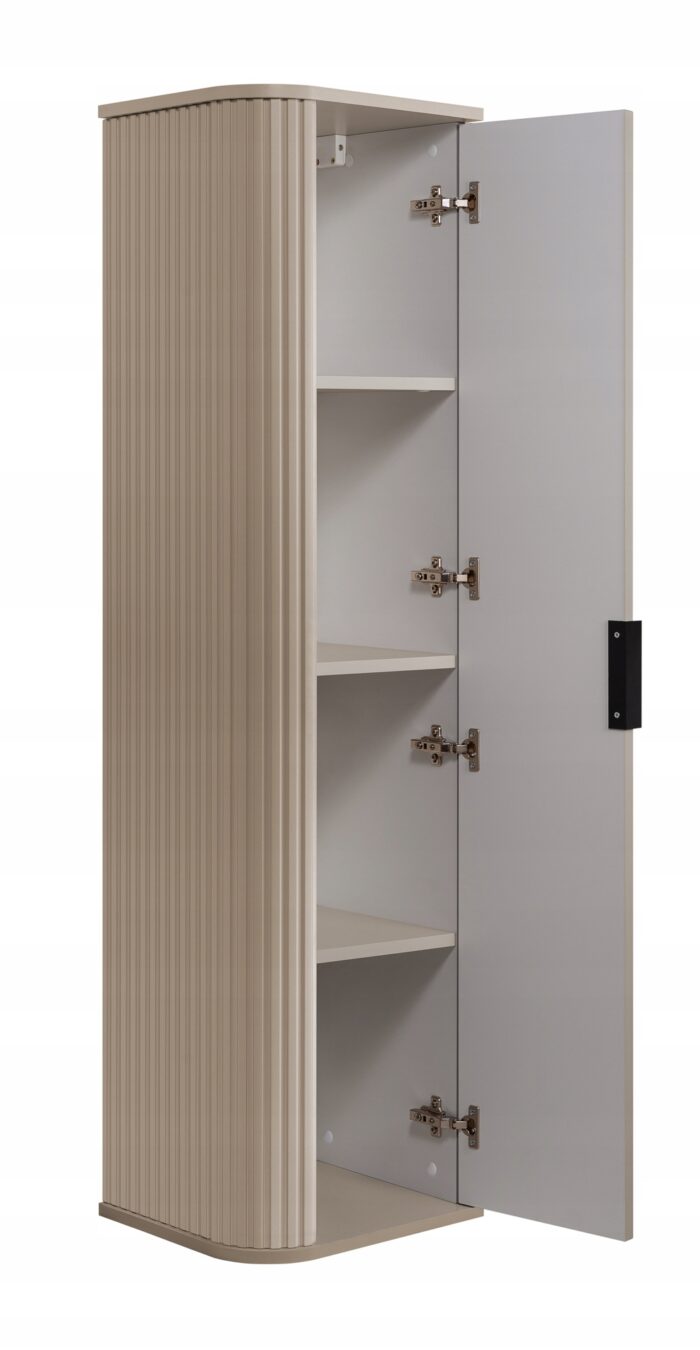 Zestaw mebli łazienkowych GLAMOUR kaszmir szafka pod umywalkę 80 cm słupek 35/139 cm
