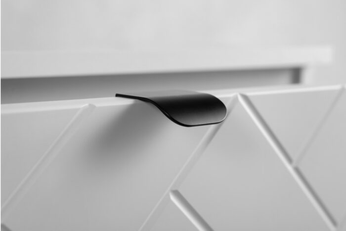 Szafka pod umywalkę MADIS 80 cm biała wisząca pojemna szuflady frezowane fronty B