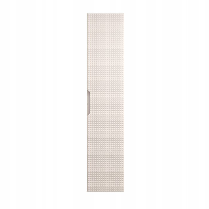 Słupek łazienkowy LUXOR 35x170 cm dąb beżowy szafka wisząca drzwi półki front 3D