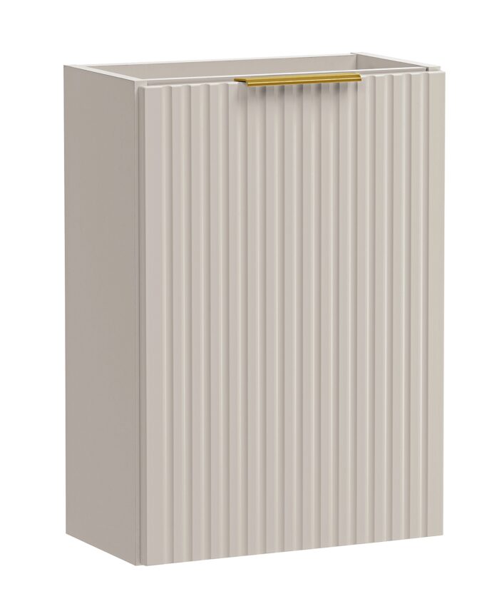 ADEL 40 cm kaszmir szafka łazienkowa ryflowany front uniwersalna P/L