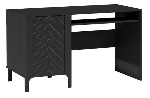 Biurko MALUBA 135 cm czarna wzór jodełki