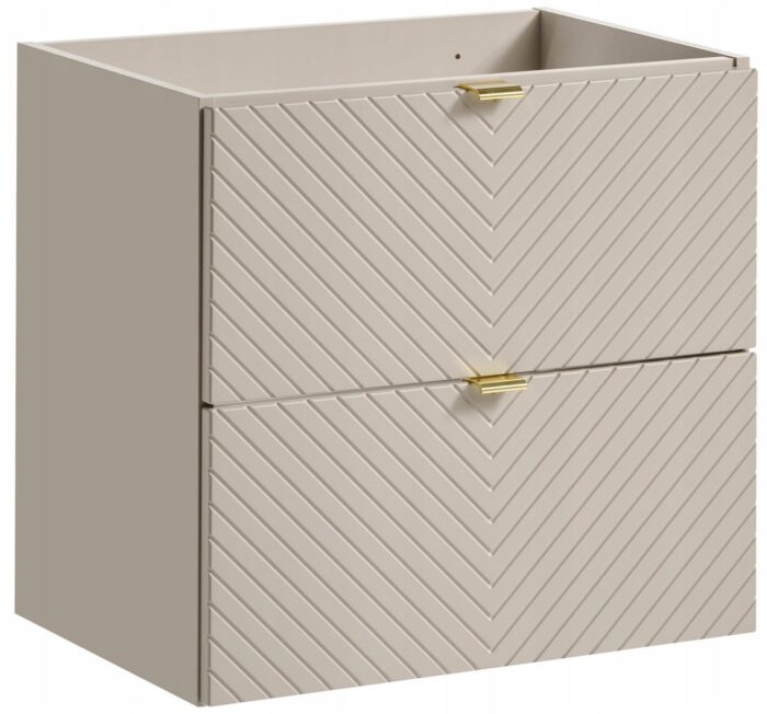 Szafka łazienkowa VIVA kaszmir 60 cm wzór jodełki