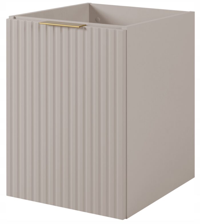 FLOW 40 cm kaszmir szafka łazienkowa drzwi ryflowany front