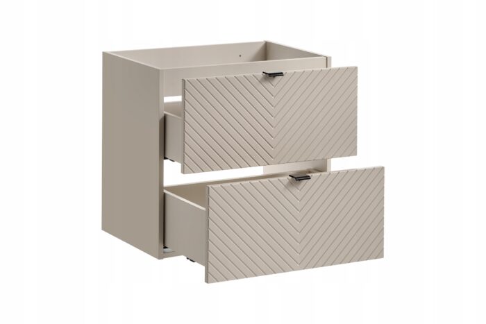 Szafka łazienkowa VIVA kaszmir 60 cm wzór jodełki
