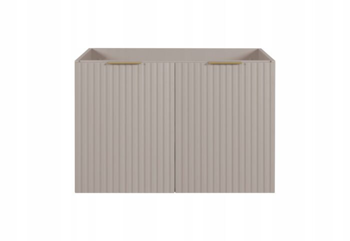 FLOW 80 cm kaszmir szafka Łazienkowa drzwi ryflowane fronty