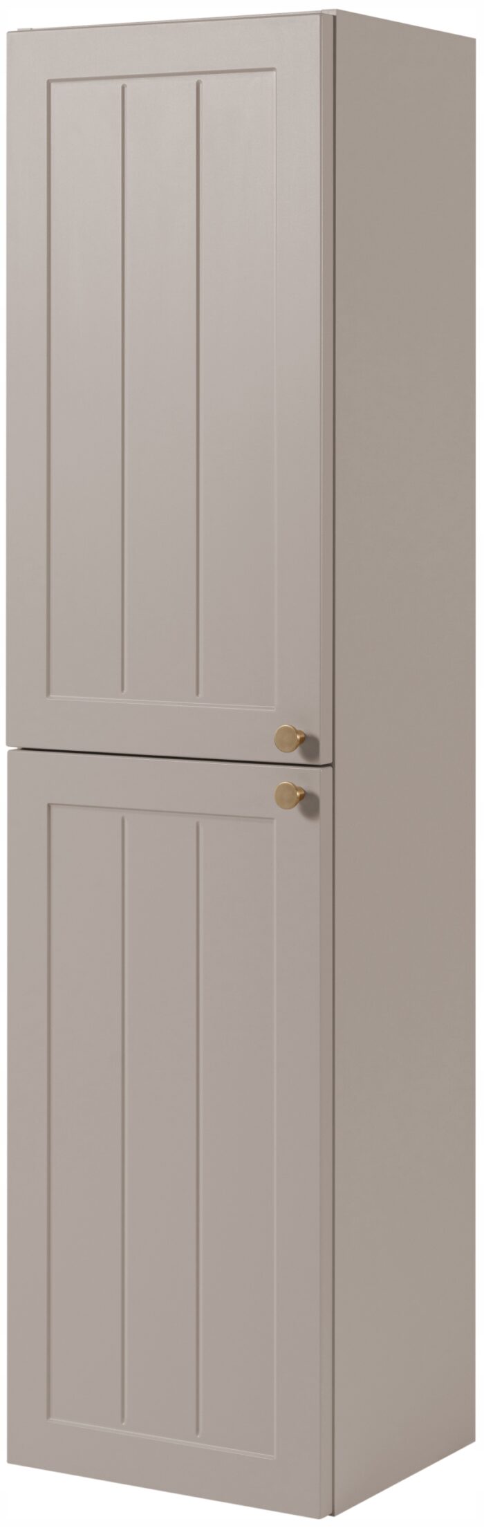 Słupek łazienkowy GUSTO kaszmir 136 cm frezowany front 2x drzwi uniwersalne P/L