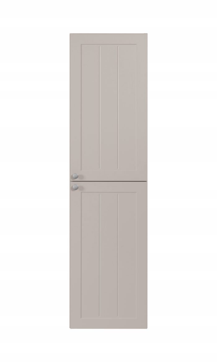 Słupek łazienkowy GUSTO kaszmir 136 cm frezowany front 2x drzwi uniwersalne P/L
