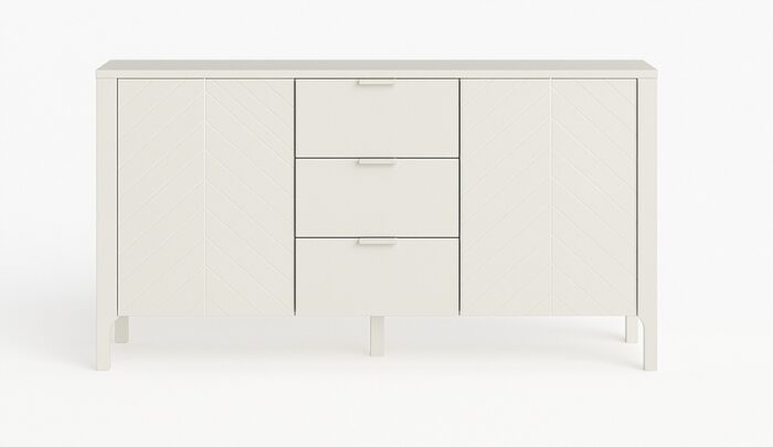 Komoda MALUBA 153 cm z wzorem jodełki