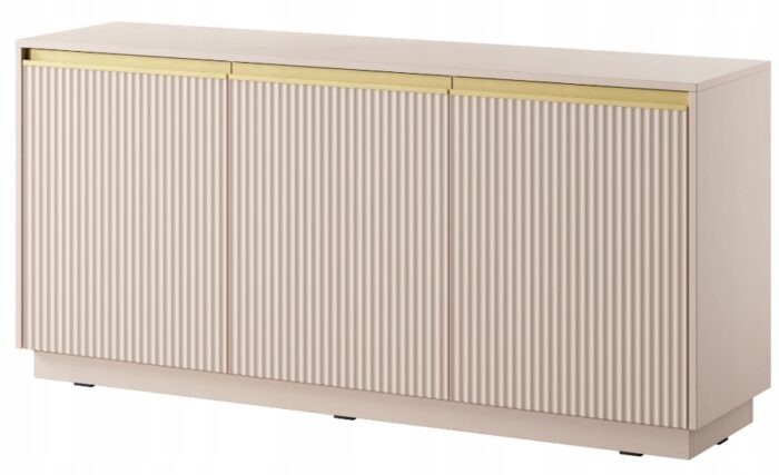 KOMODA ROYAL 154 cm KASZMIR ryflowane fronty