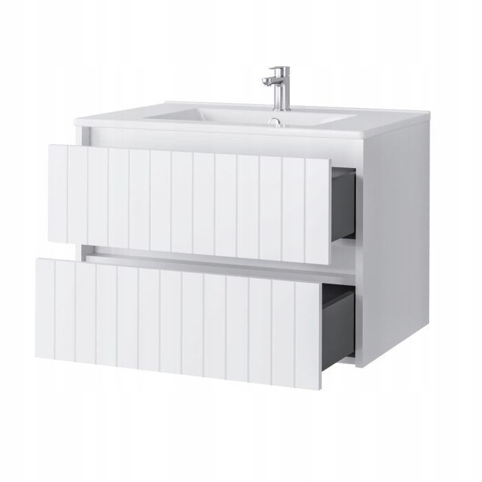 Komplet mebli łazienkowych MELITO biały 70 cm + 2 słupki 165 cm