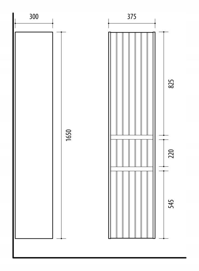 Komplet mebli łazienkowych MELITO biały 80 cm + słupek