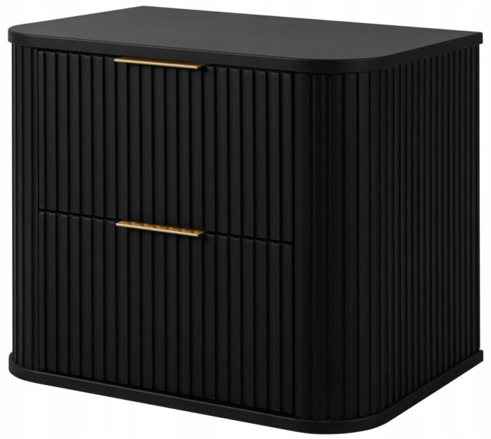 Szafka pod UMYWALKĘ GLAMOUR 60 cm CZARNA